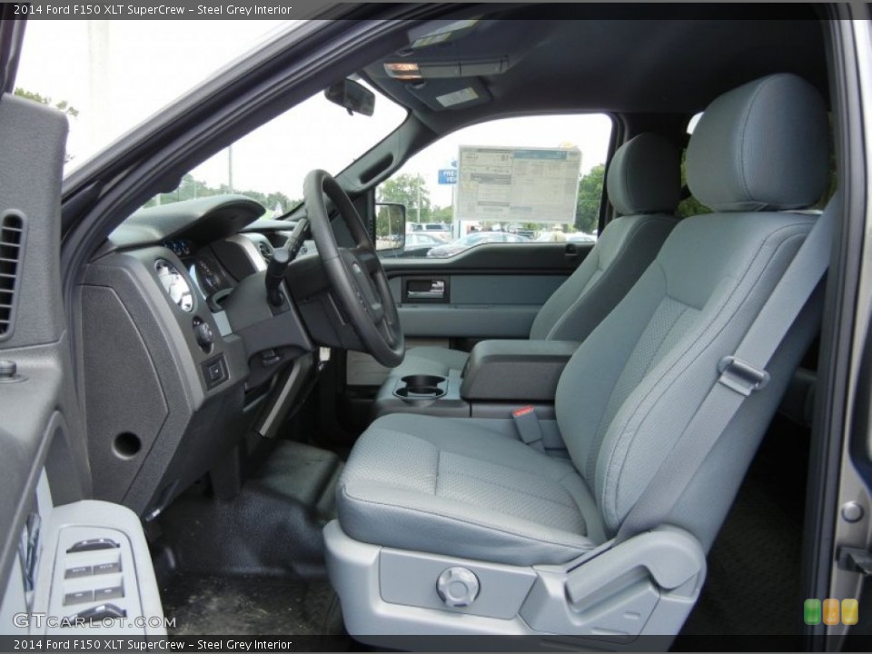 Steel Grey Interior Photo for the 2014 Ford F150 XLT SuperCrew #95884234