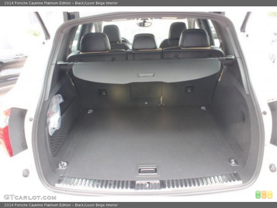Black/Luxor Beige Interior Trunk for the 2014 Porsche Cayenne Platinum Edition #95885848