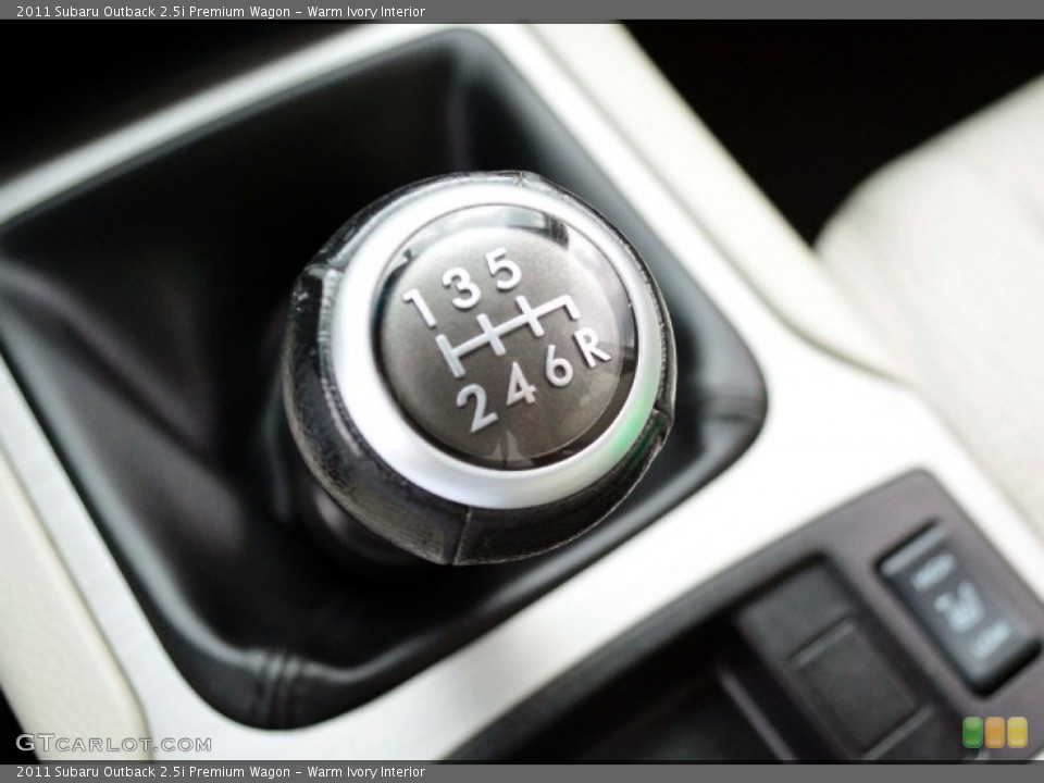 Warm Ivory Interior Transmission for the 2011 Subaru Outback 2.5i Premium Wagon #95890378