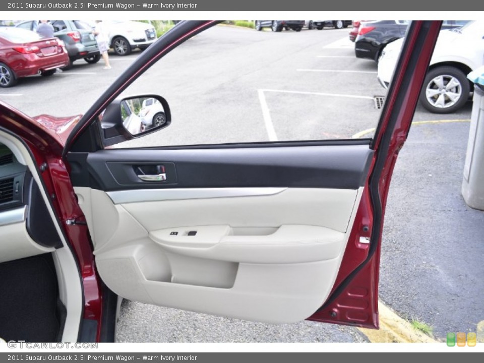 Warm Ivory Interior Door Panel for the 2011 Subaru Outback 2.5i Premium Wagon #95890543