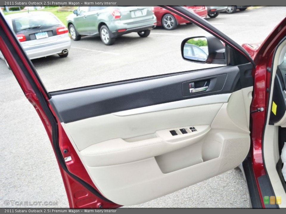 Warm Ivory Interior Door Panel for the 2011 Subaru Outback 2.5i Premium Wagon #95890585