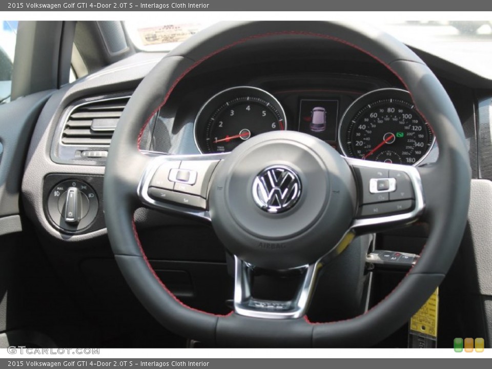 Interlagos Cloth Interior Steering Wheel for the 2015 Volkswagen Golf GTI 4-Door 2.0T S #95905939
