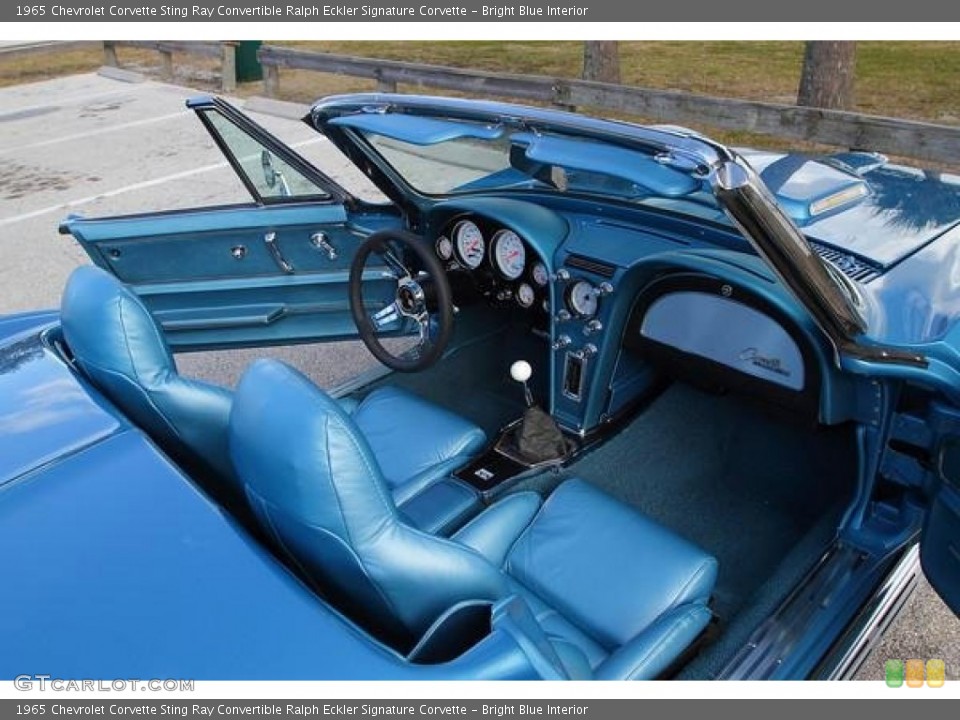 Bright Blue 1965 Chevrolet Corvette Interiors