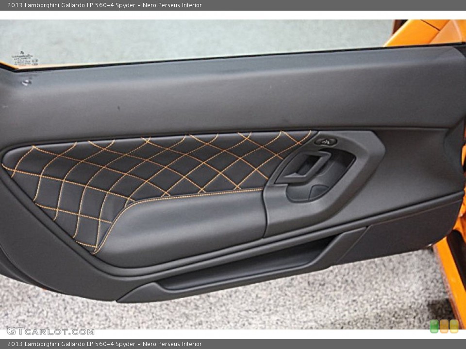 Nero Perseus Interior Door Panel for the 2013 Lamborghini Gallardo LP 560-4 Spyder #95915059