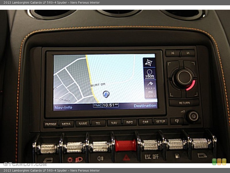 Nero Perseus Interior Navigation for the 2013 Lamborghini Gallardo LP 560-4 Spyder #95915119