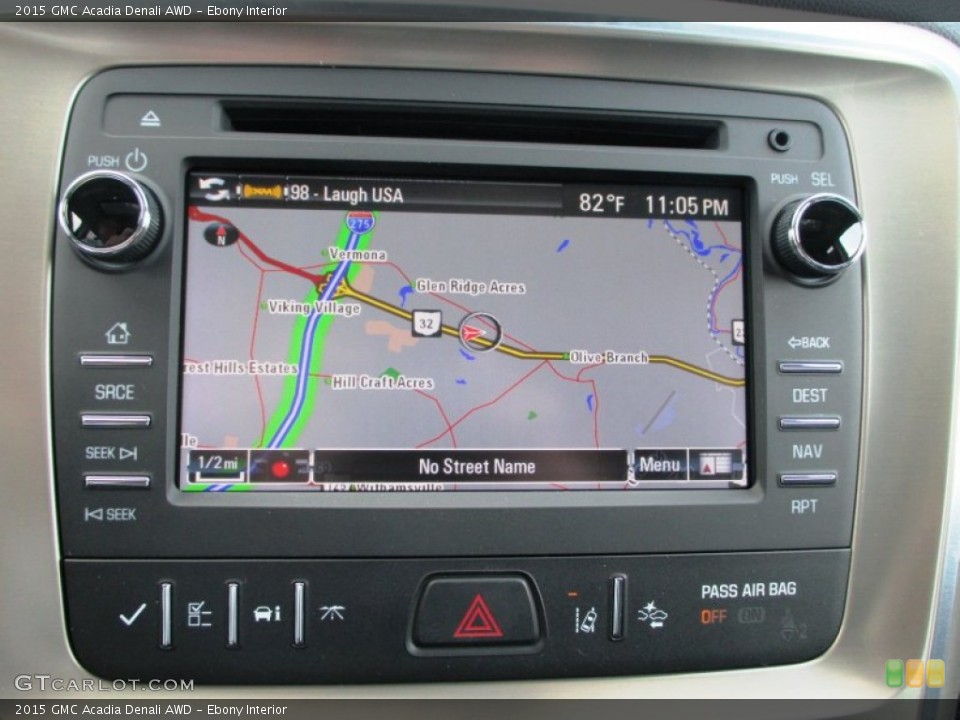 Ebony Interior Navigation for the 2015 GMC Acadia Denali AWD #95915737