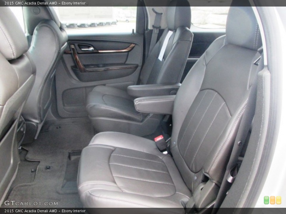 Ebony Interior Rear Seat for the 2015 GMC Acadia Denali AWD #95916121