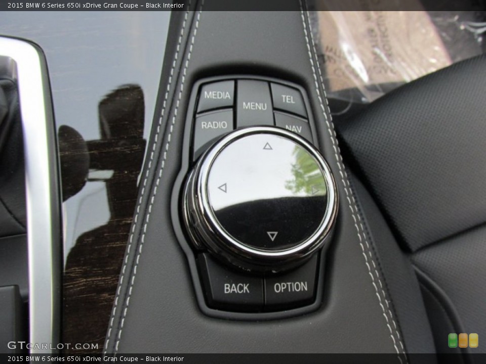 Black Interior Controls for the 2015 BMW 6 Series 650i xDrive Gran Coupe #95917768