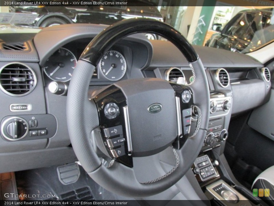 XXV Edition Ebony/Cirrus Interior Steering Wheel for the 2014 Land Rover LR4 XXV Edition 4x4 #95919664