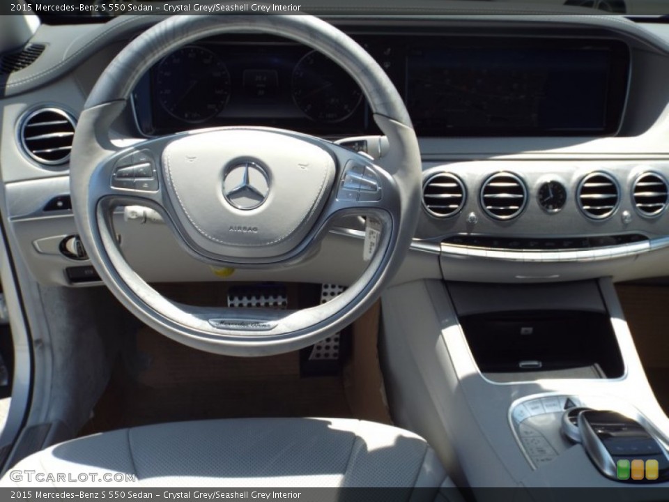 Crystal Grey/Seashell Grey Interior Dashboard for the 2015 Mercedes-Benz S 550 Sedan #95919841