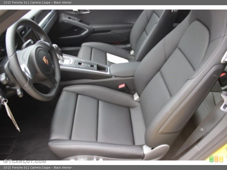 Black Interior Front Seat for the 2015 Porsche 911 Carrera Coupe #95921191