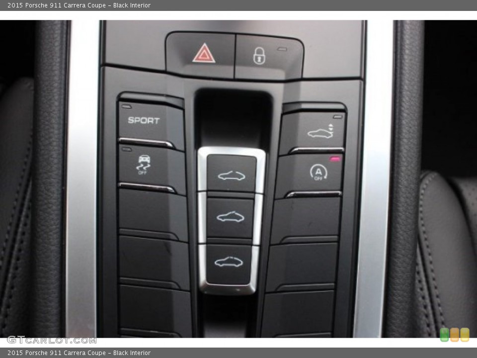 Black Interior Controls for the 2015 Porsche 911 Carrera Coupe #95921383