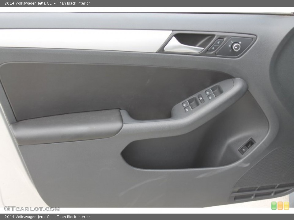 Titan Black Interior Door Panel for the 2014 Volkswagen Jetta GLI #95921632