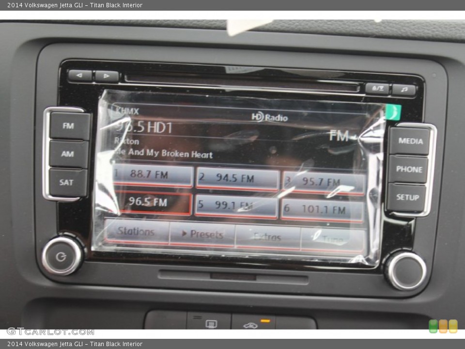 Titan Black Interior Controls for the 2014 Volkswagen Jetta GLI #95921740