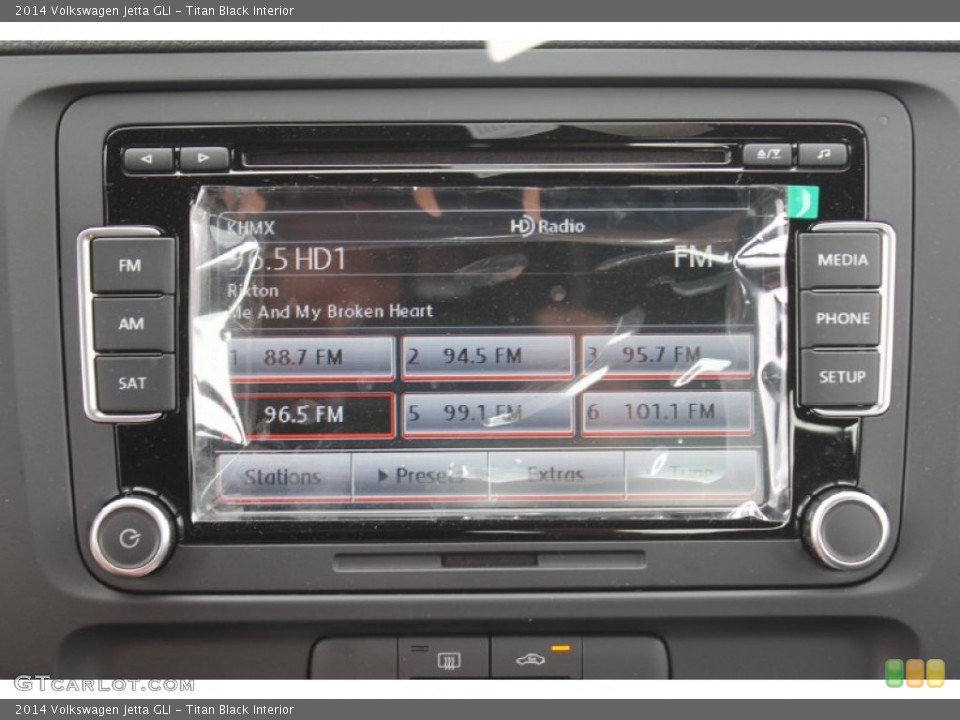 Titan Black Interior Controls for the 2014 Volkswagen Jetta GLI #95921761