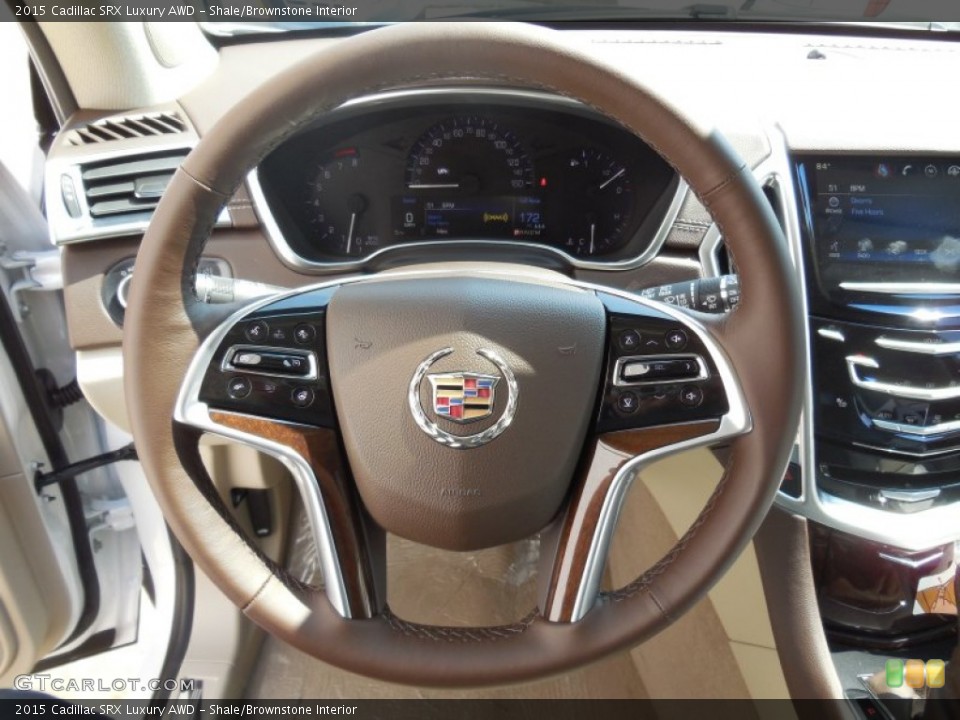 Shale/Brownstone Interior Steering Wheel for the 2015 Cadillac SRX Luxury AWD #95921773
