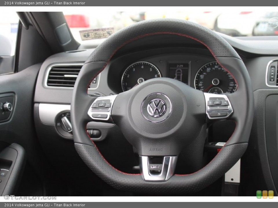 Titan Black Interior Steering Wheel for the 2014 Volkswagen Jetta GLI #95921989