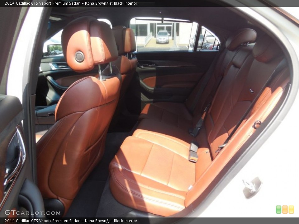 Kona Brown/Jet Black Interior Rear Seat for the 2014 Cadillac CTS Vsport Premium Sedan #95923057