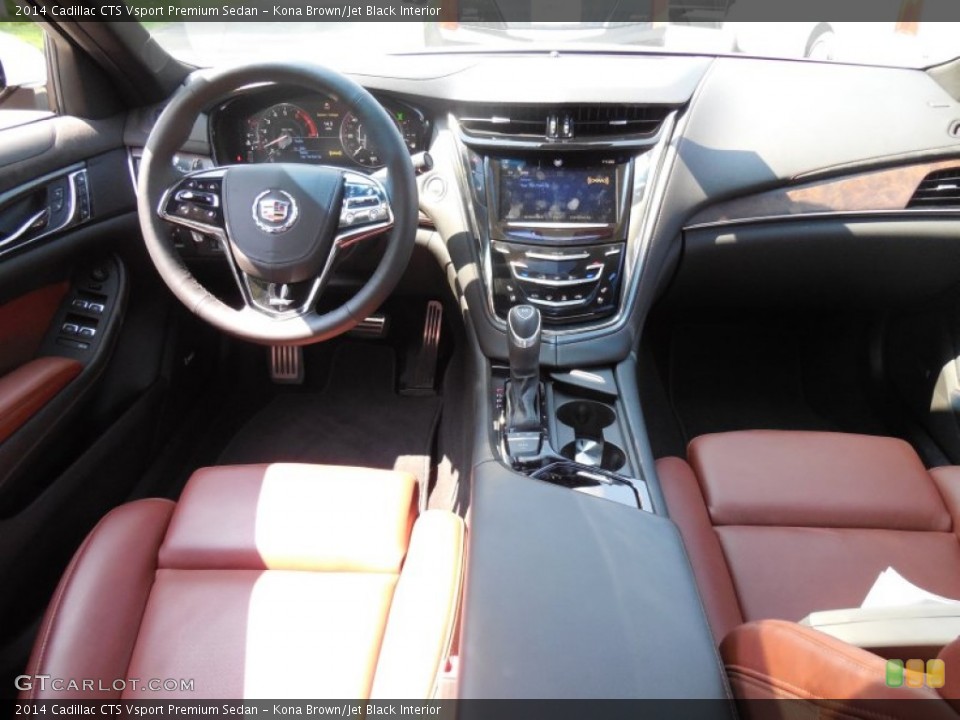 Kona Brown/Jet Black Interior Dashboard for the 2014 Cadillac CTS Vsport Premium Sedan #95923081