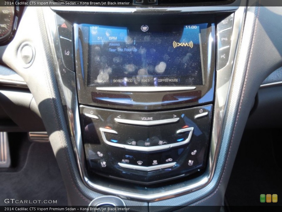 Kona Brown/Jet Black Interior Controls for the 2014 Cadillac CTS Vsport Premium Sedan #95923139