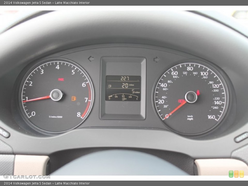 Latte Macchiato Interior Gauges for the 2014 Volkswagen Jetta S Sedan #95923473