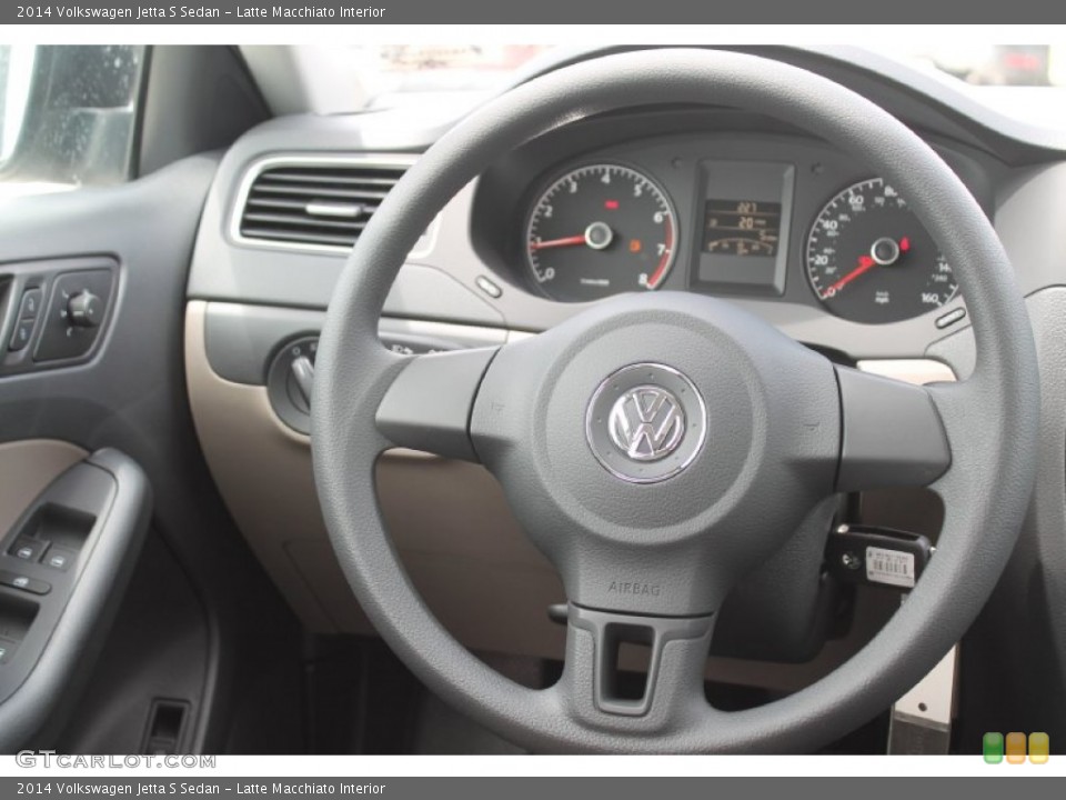 Latte Macchiato Interior Steering Wheel for the 2014 Volkswagen Jetta S Sedan #95923576