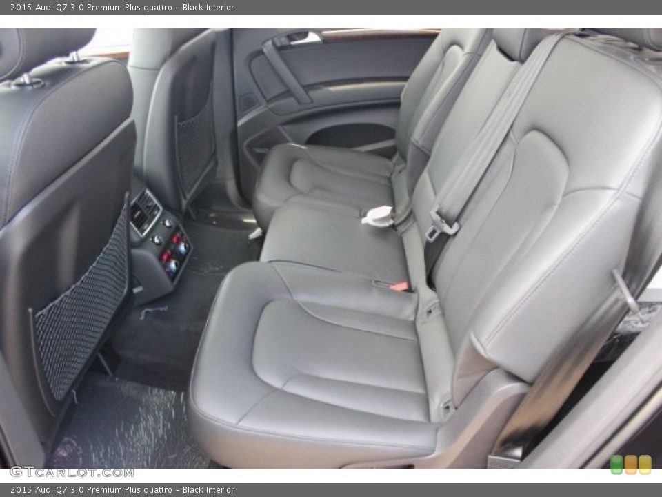 Black Interior Rear Seat for the 2015 Audi Q7 3.0 Premium Plus quattro #95926312
