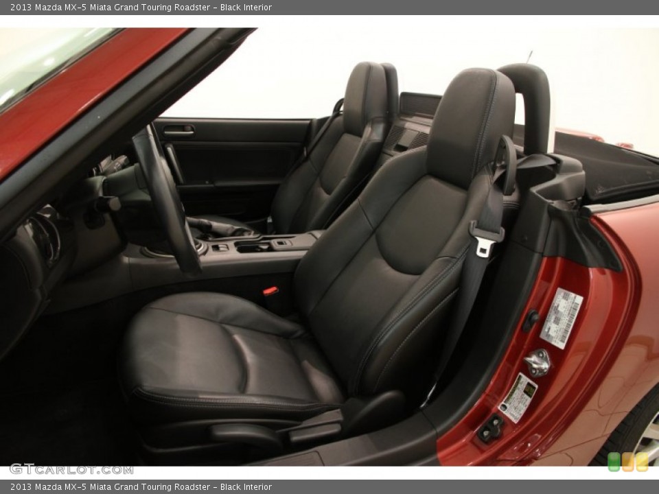 Black Interior Front Seat for the 2013 Mazda MX-5 Miata Grand Touring Roadster #95933196
