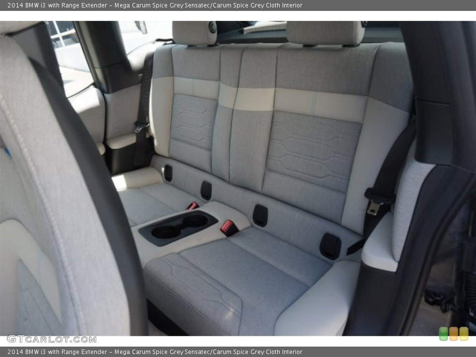 Mega Carum Spice Grey Sensatec/Carum Spice Grey Cloth Interior Rear Seat for the 2014 BMW i3 with Range Extender #95936548