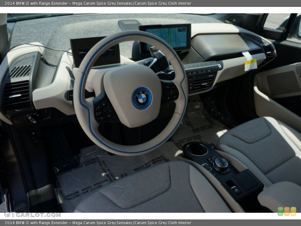 Mega Carum Spice Grey Sensatec/Carum Spice Grey Cloth Interior Prime Interior for the 2014 BMW i3 with Range Extender #95936563