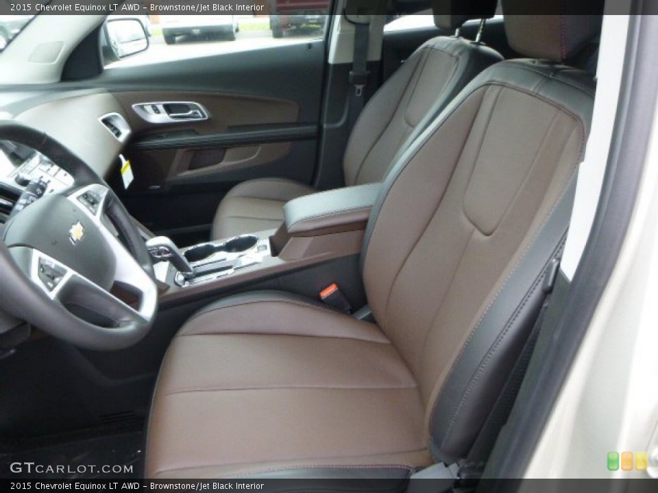 Brownstone/Jet Black Interior Front Seat for the 2015 Chevrolet Equinox LT AWD #95940652
