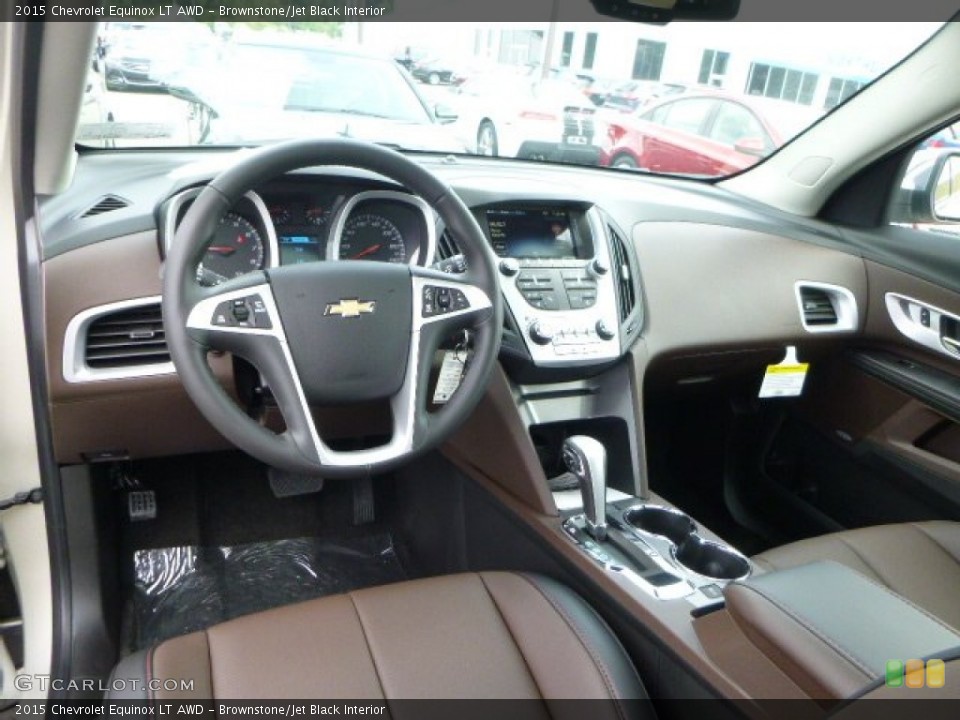 Brownstone/Jet Black Interior Prime Interior for the 2015 Chevrolet Equinox LT AWD #95940688