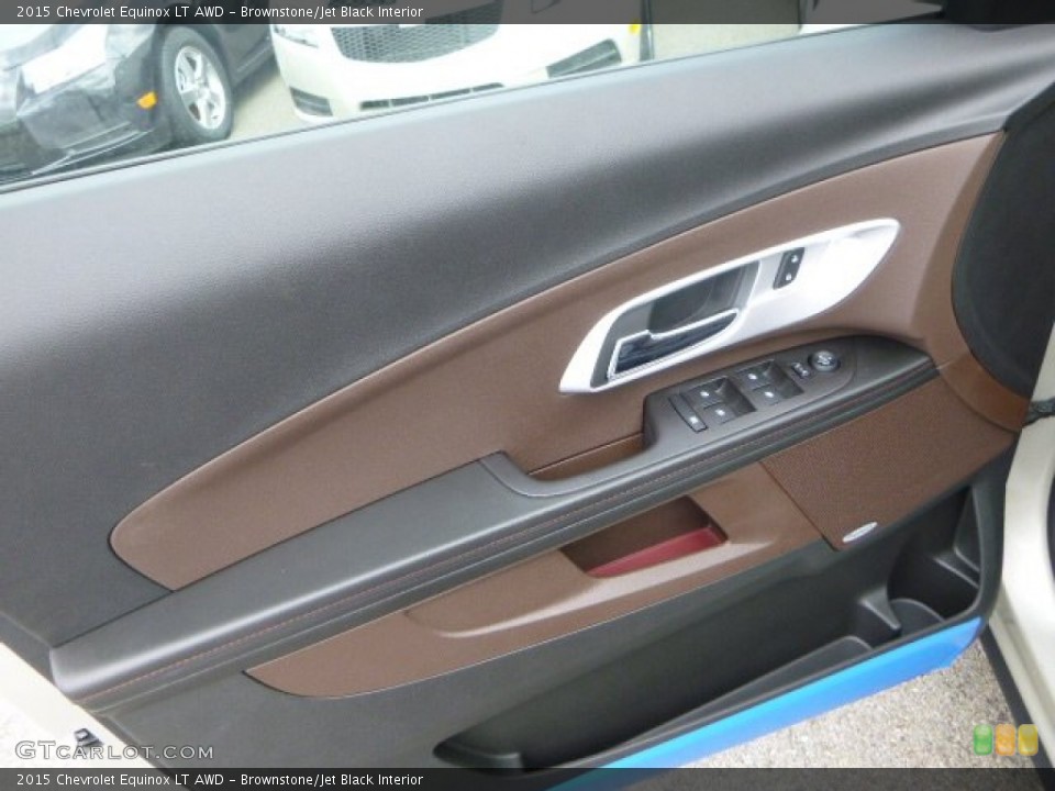 Brownstone/Jet Black Interior Door Panel for the 2015 Chevrolet Equinox LT AWD #95940718