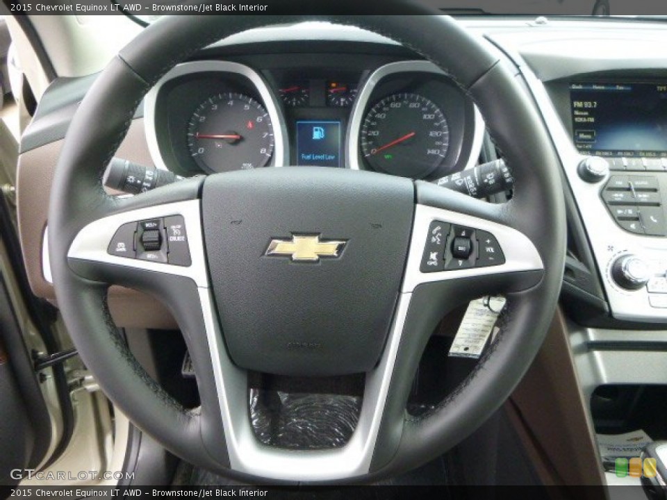 Brownstone/Jet Black Interior Steering Wheel for the 2015 Chevrolet Equinox LT AWD #95940754