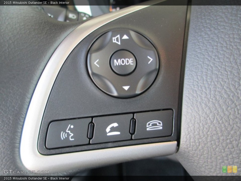 Black Interior Controls for the 2015 Mitsubishi Outlander SE #95941936