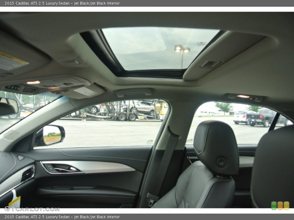 Jet Black/Jet Black Interior Sunroof for the 2015 Cadillac ATS 2.5 Luxury Sedan #95941990
