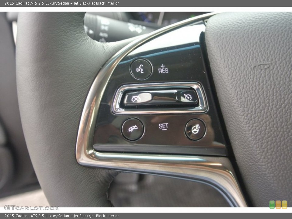 Jet Black/Jet Black Interior Controls for the 2015 Cadillac ATS 2.5 Luxury Sedan #95942050