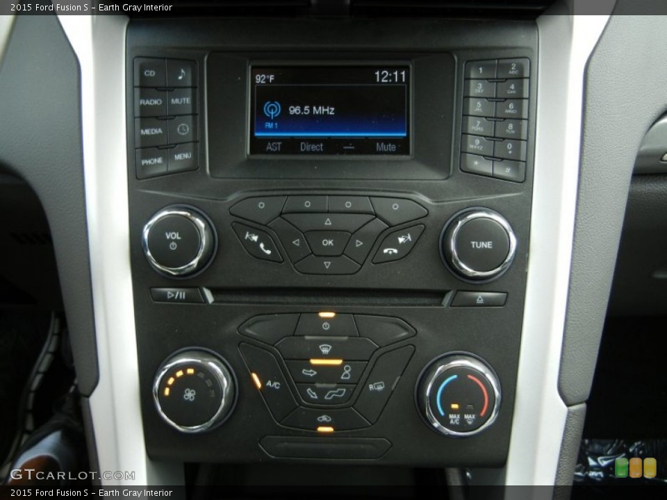 Earth Gray Interior Controls for the 2015 Ford Fusion S #95946848
