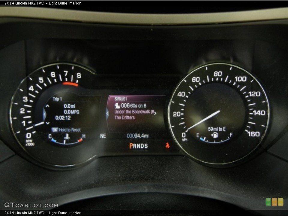 Light Dune Interior Gauges for the 2014 Lincoln MKZ FWD #95948063