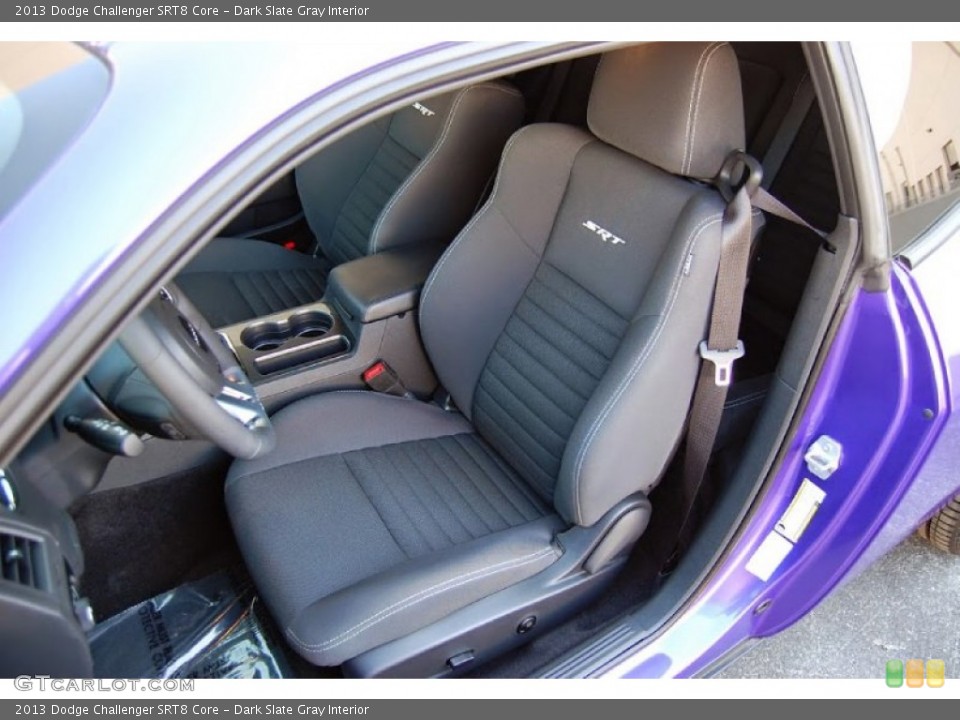 Dark Slate Gray Interior Front Seat for the 2013 Dodge Challenger SRT8 Core #95948078