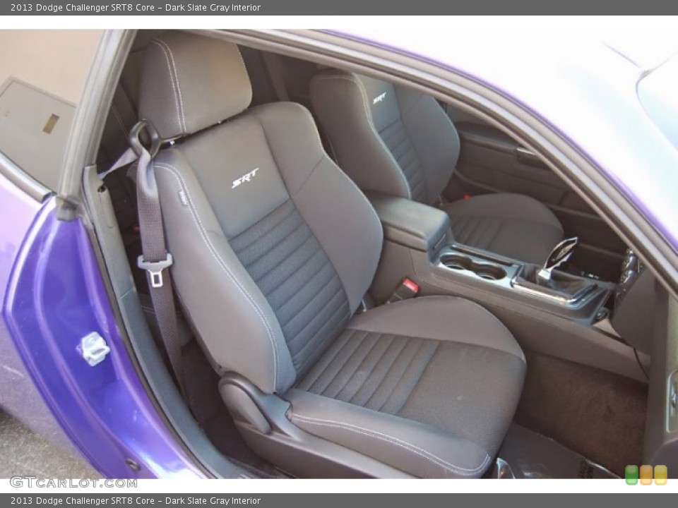 Dark Slate Gray Interior Front Seat for the 2013 Dodge Challenger SRT8 Core #95948456