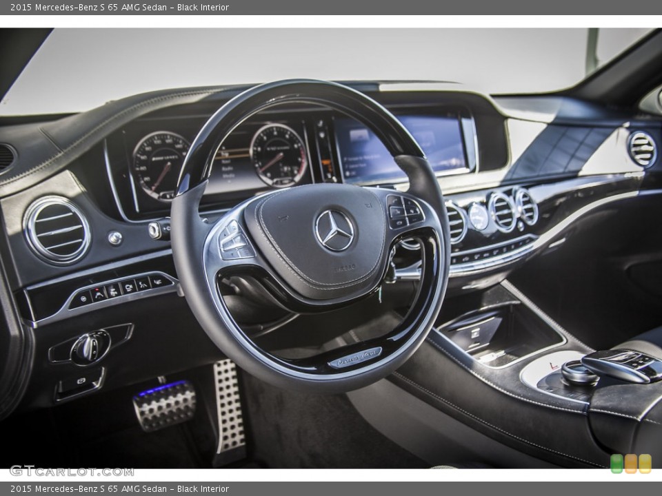 Black Interior Dashboard for the 2015 Mercedes-Benz S 65 AMG Sedan #95962607