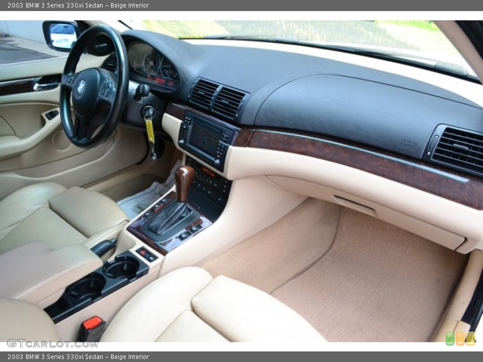 Beige Interior Dashboard for the 2003 BMW 3 Series 330xi Sedan #95962682