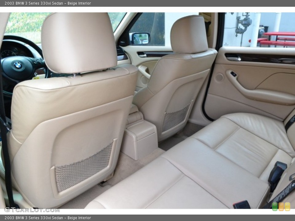 Beige Interior Rear Seat for the 2003 BMW 3 Series 330xi Sedan #95962745