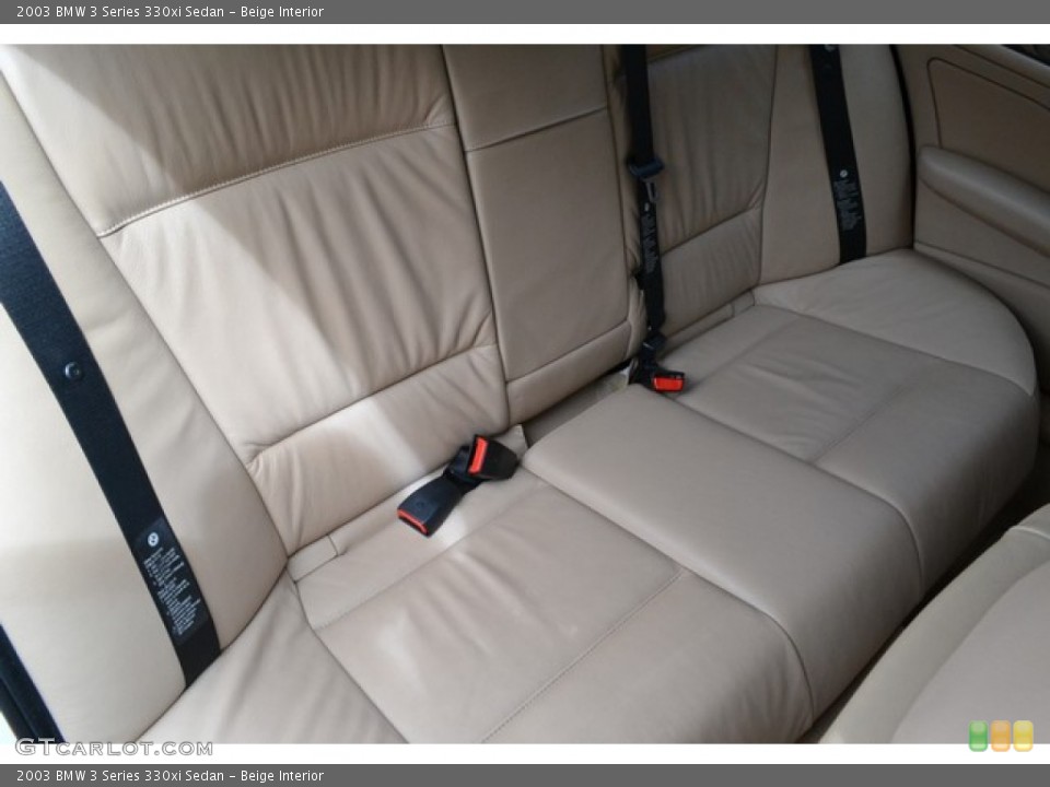 Beige Interior Rear Seat for the 2003 BMW 3 Series 330xi Sedan #95962781