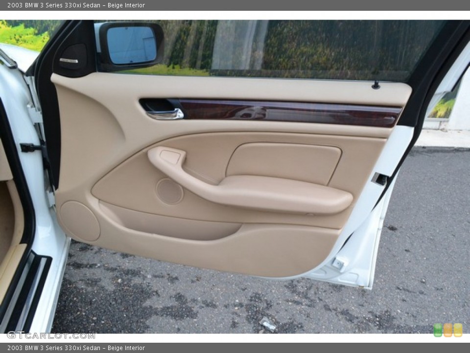 Beige Interior Door Panel for the 2003 BMW 3 Series 330xi Sedan #95962853