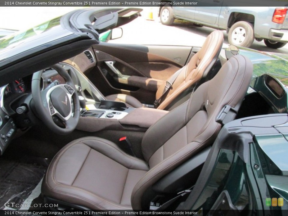 Premire Edition Brownstone Suede Interior Photo for the 2014 Chevrolet Corvette Stingray Convertible Z51 Premiere Edition #95964642