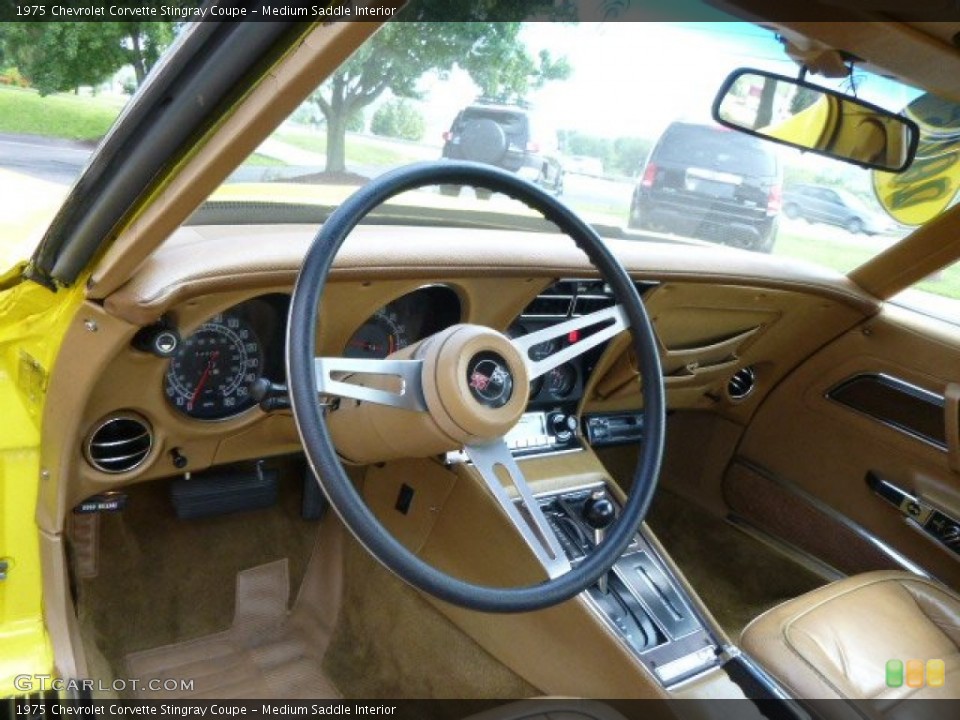 Medium Saddle Interior Dashboard for the 1975 Chevrolet Corvette Stingray Coupe #95965877