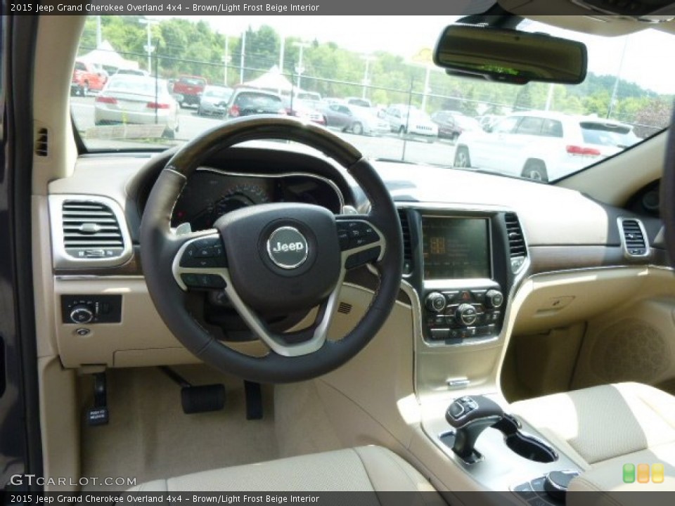 Brown/Light Frost Beige Interior Prime Interior for the 2015 Jeep Grand Cherokee Overland 4x4 #95967795