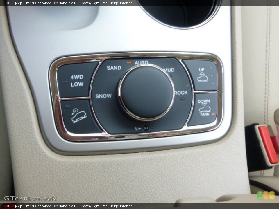 Brown/Light Frost Beige Interior Controls for the 2015 Jeep Grand Cherokee Overland 4x4 #95967877